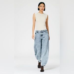Tibi Acid Wash Brancusi Jean - 26 Regular